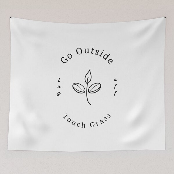 Item preview, Go Outside, Touch Grass (BLACK VERSION) designed and sold by OscarWhitman.