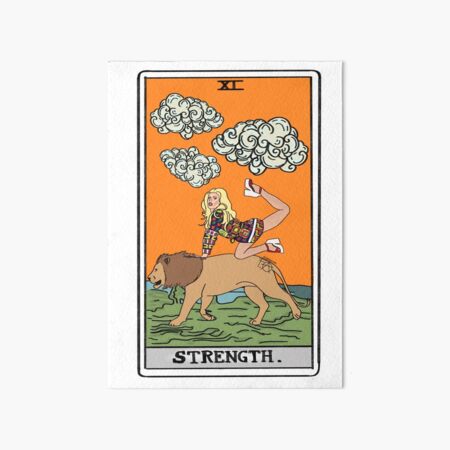 Aperçu de l'œuvre Carte de tarot Katya Zamolodchikova / Yekaterina Petrovna Zamolodchikova "Force" créée et vendue par ferixacuaxart.