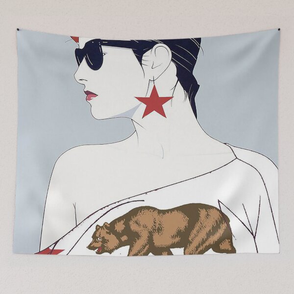 Item preview, Retro Bear Flag Beauty designed and sold by imarilynmonroe.