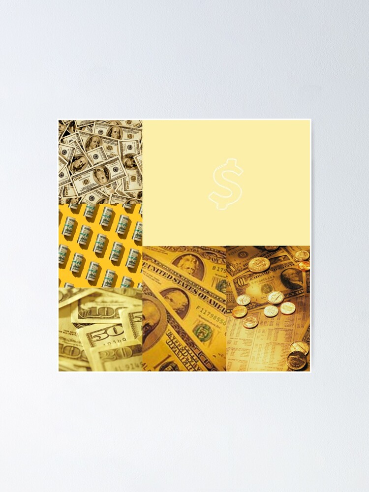 Yellow Money Aesthetic Poster By Sierramansions Redbubble 4165