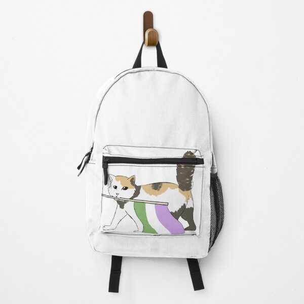 Item preview, Genderqueer Pride Cat designed and sold by undrrtddoormatt.