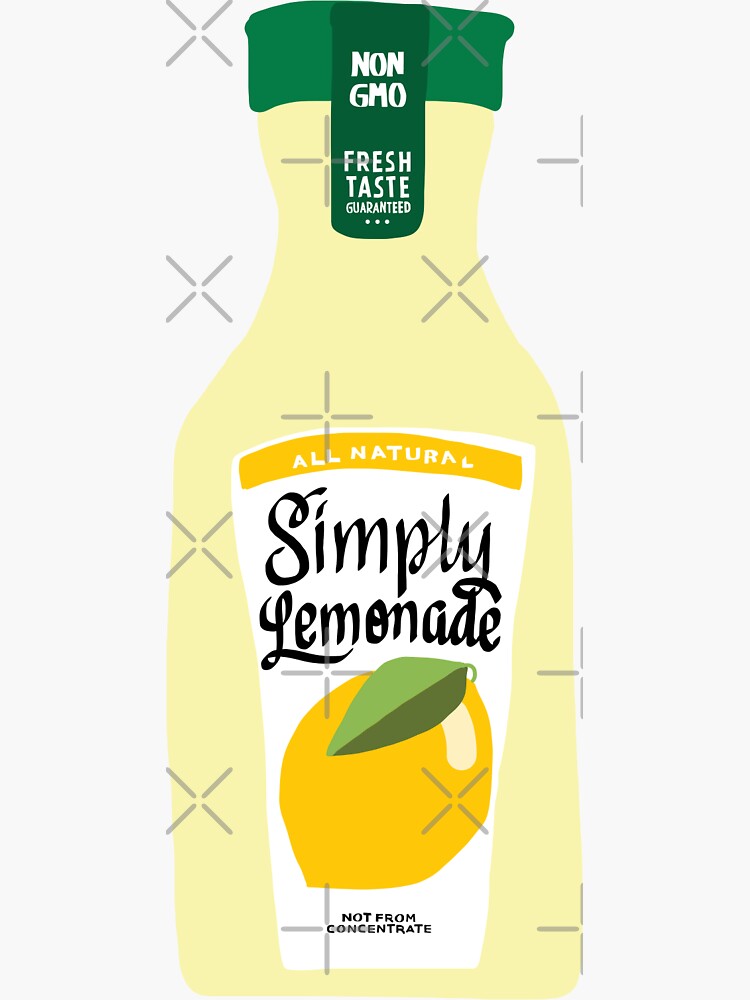 "Simply Lemonade " Sticker for Sale by marsh designs Redbubble