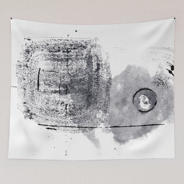 Item preview, ink explorations (069) - abstract black india ink painting designed and sold by expl-rations.