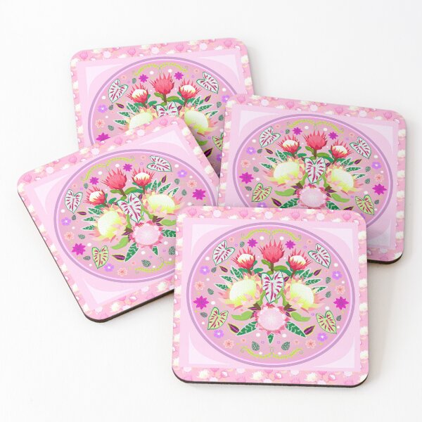 Item preview, King Proteas in Pink designed and sold by liveinpaper.