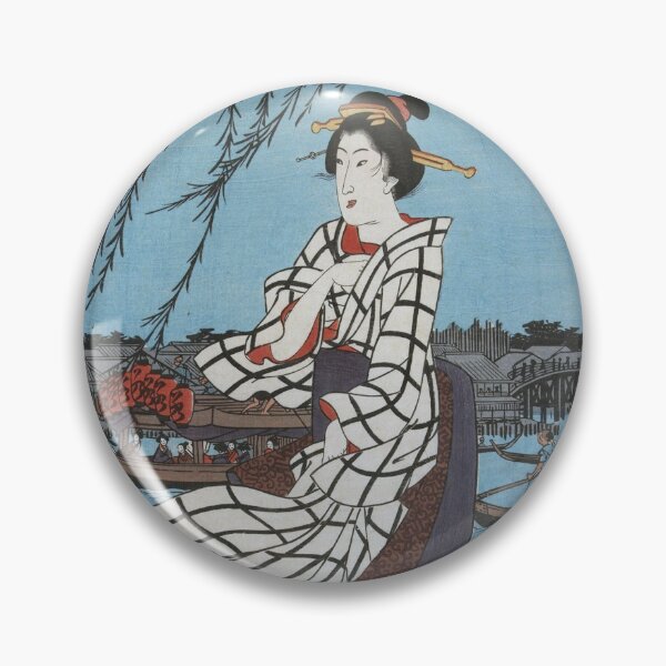 Artikelvorschau, Japanische Vintage-Kunst (Frau und Boote) entworfen und verkauft von Pendy777.