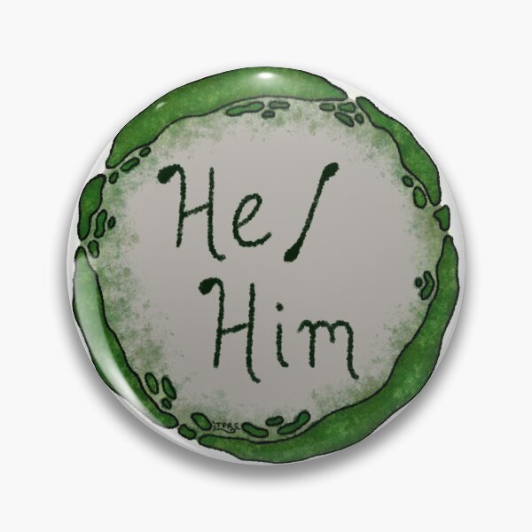 Item preview, He/Him Moss Pronoun Wreath designed and sold by ThePinkRat.