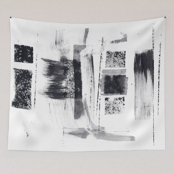 Item preview, ink explorations (070) - abstract black india ink painting designed and sold by expl-rations.