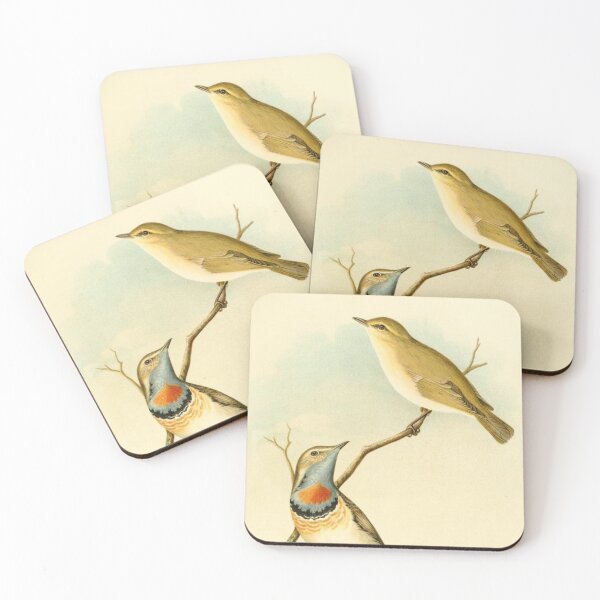 Item preview, Red Spotted Bluethroat And Willow Warbler designed and sold by laguitan10.