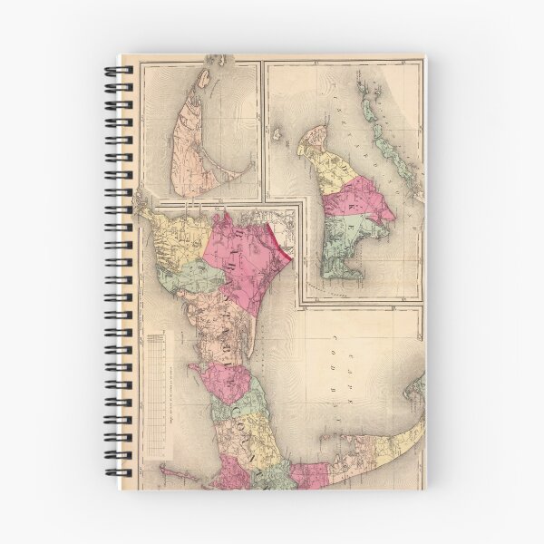 Item preview, Cape Cod, Martha's Vineyard & Nantucket Map (1871) designed and sold by BravuraMedia.