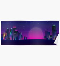 Póster Ciudad nocturna