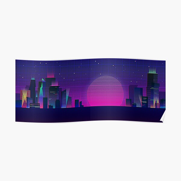 Ville de nuit Poster