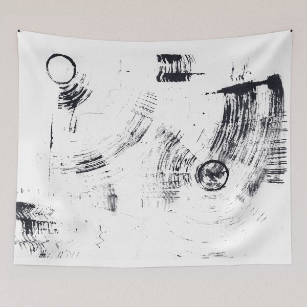 Item preview, ink explorations (073) - abstract black india ink painting designed and sold by expl-rations.