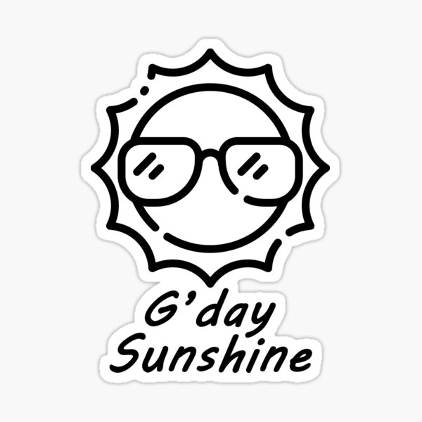Summer Lovers - G'day Sunshine Sticker
