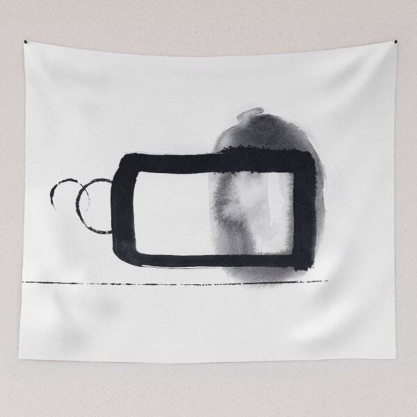 Item preview, ink explorations (074) - abstract black india ink painting designed and sold by expl-rations.