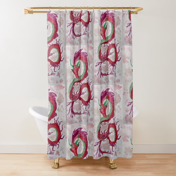 Red Weedy (Sea)Dragon Shower Curtain