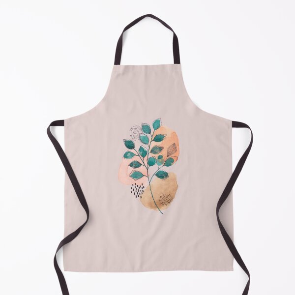 Item preview, Botanical leaves with abstract background designed and sold by JadeWuArt.