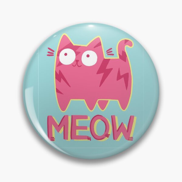 Item preview, Bowie Cat Meow / Lightning Bolt Cat designed and sold by SamHoweMeow.