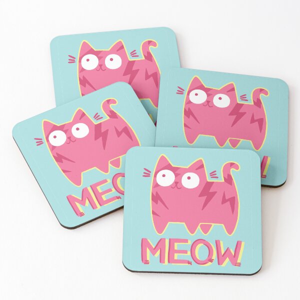 Item preview, Bowie Cat Meow / Lightning Bolt Cat designed and sold by SamHoweMeow.