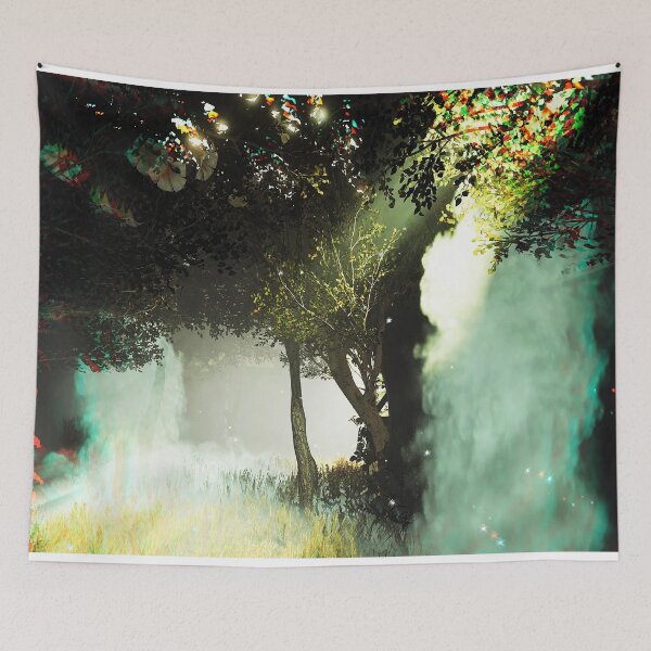 Item preview, Dark Abstract Foggy Forest designed and sold by BioDigital-Jazz.