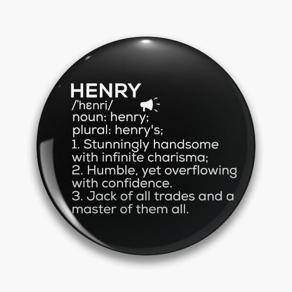 Item preview, Henry Name Definition designed and sold by Teelogic.