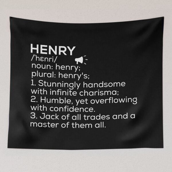 Item preview, Henry Name Definition designed and sold by Teelogic.