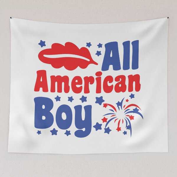 Item preview, All American Boy - 4th of July designed and sold by LarrysDesigns.