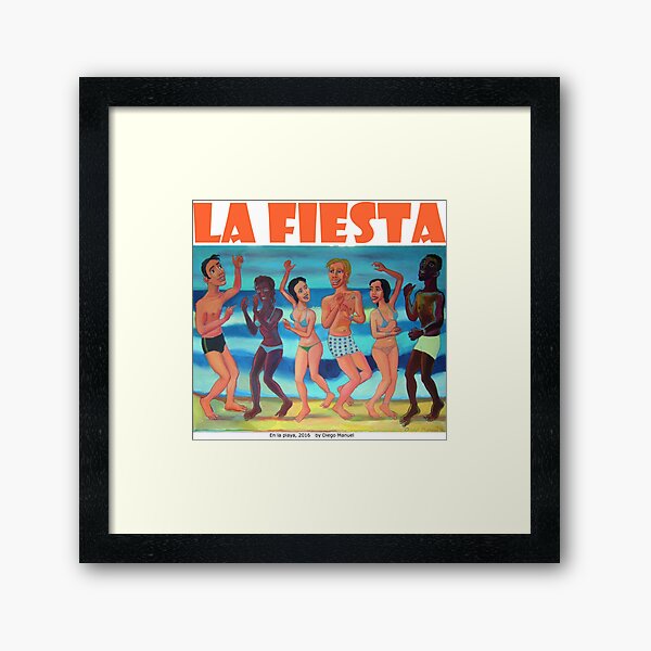 Vista previa del artículo con la obra «fiesta en la playa», diseñado y vendido por Diego Manuel Rodriguez.
