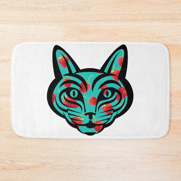 Item preview, Strawberry Tiger Face designed and sold by BuzzySpaceBee.