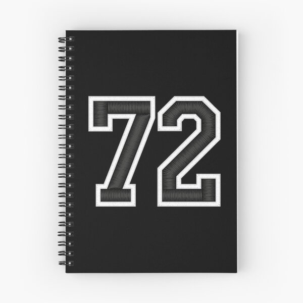 Item preview, 72 Black Jersey Sports Number seventy-two Football 72 designed and sold by elhefe.