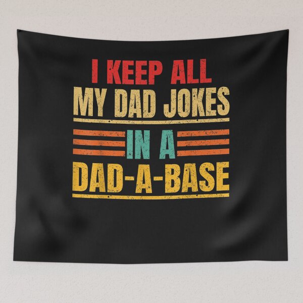 Item preview, I Keep All My Dad Jokes In A Dad A Base Father's Day Vintage T-Shirt designed and sold by Connect-Sparkta.