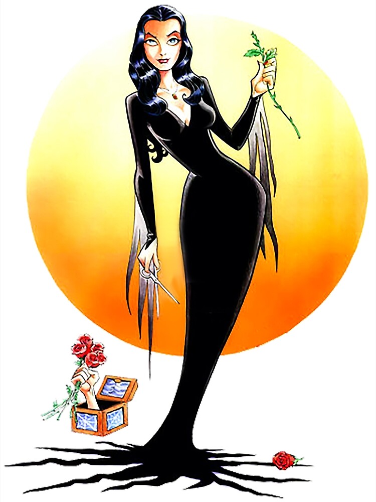 Morticia Addams Fanart Drawing Poster For Sale By Greenlurline Redbubble 0107