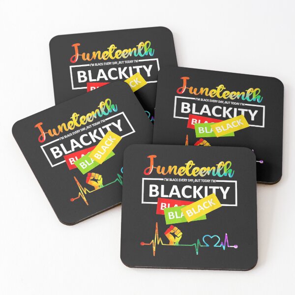 Item preview, Juneteenth Blackity Heartbeat Black History African America T-Shirt designed and sold by Connect-Sparkta.
