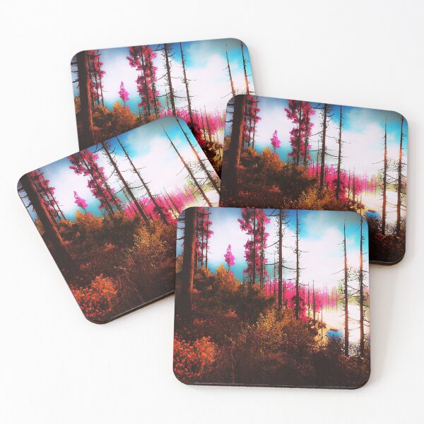 Item preview, Abstract Painterly Neon Cyber Forest designed and sold by BioDigital-Jazz.