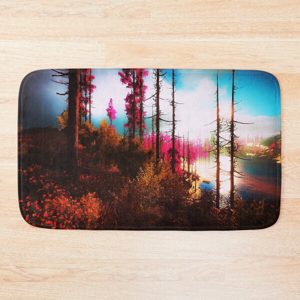 Item preview, Abstract Painterly Neon Cyber Forest designed and sold by BioDigital-Jazz.