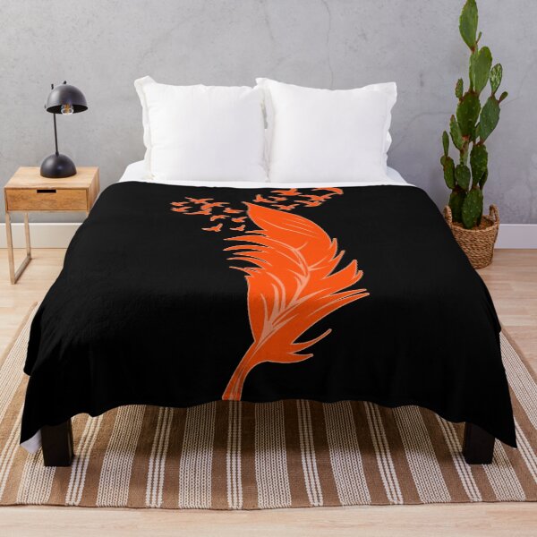 Item preview, Orange feather and birds designed and sold by Astralia.