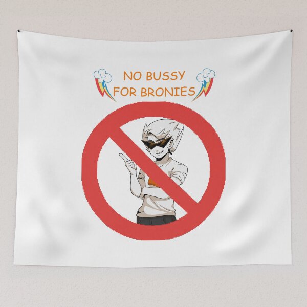 Item preview, dirk strider - no bussy for bronies designed and sold by chumHandle.