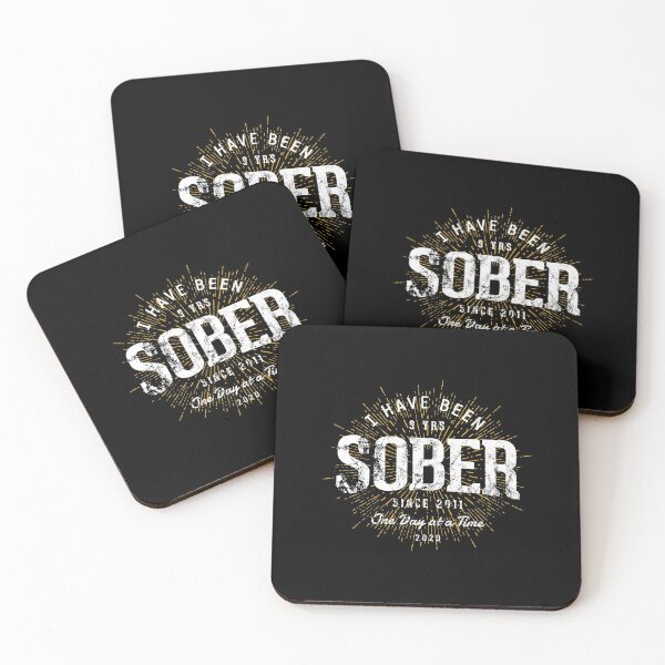 Item preview, Celebrating 9 Year Sobriety Sober Since 2011 designed and sold by ribbinjunk.