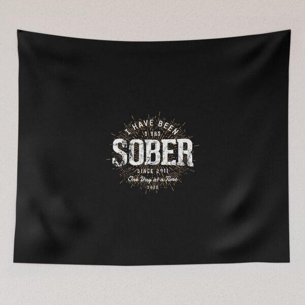 Item preview, Celebrating 9 Year Sobriety Sober Since 2011 designed and sold by ribbinjunk.