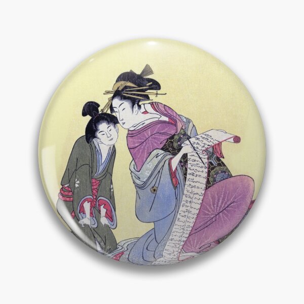 Artikelvorschau, Japanische Vintage-Kunst (Frau schreibend) entworfen und verkauft von Pendy777.