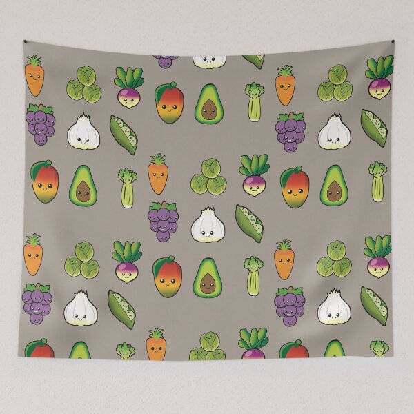 Item preview, Happy Fruit & Vegetables designed and sold by Havocgirl.