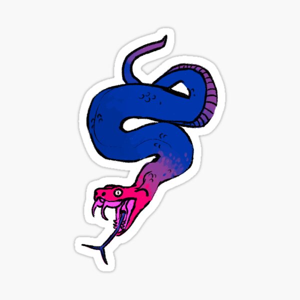 Bisssexual Snake - Reptile - Sticker