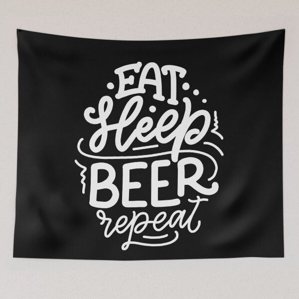 Item preview, Eat Sleep and Beer | Funny quote designed and sold by City Nite.