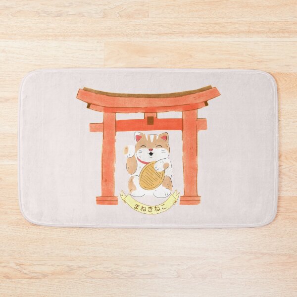 Item preview, Maneki Neko Lucky Cat in Japanese Shrine Gate designed and sold by Click-Like.