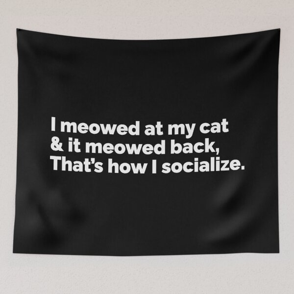 Item preview, I socialize with my cat designed and sold by 23mangoes.