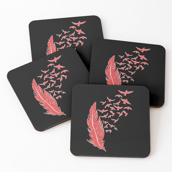 Item preview, Feather and red birds designed and sold by Astralia.