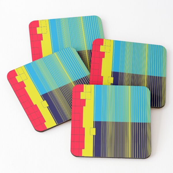 Item preview, Abstract Florescent Red/Yellow/Lt. Blue/Black designed and sold by KevenTees.