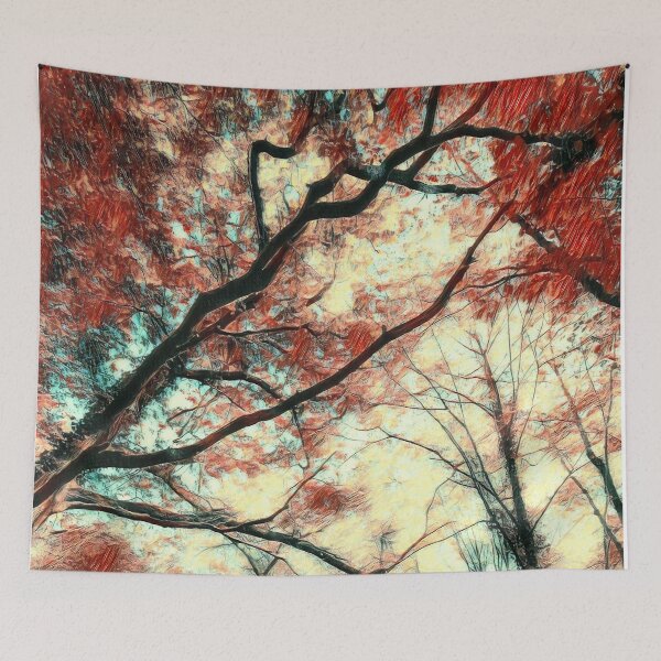 Item preview, GALATHI Tree Tops Red - Trees designed and sold by Galathi Designs.