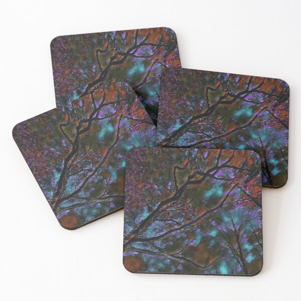 Item preview, GALATHI Tree Tops Black Purple - Trees designed and sold by Galathi Designs.