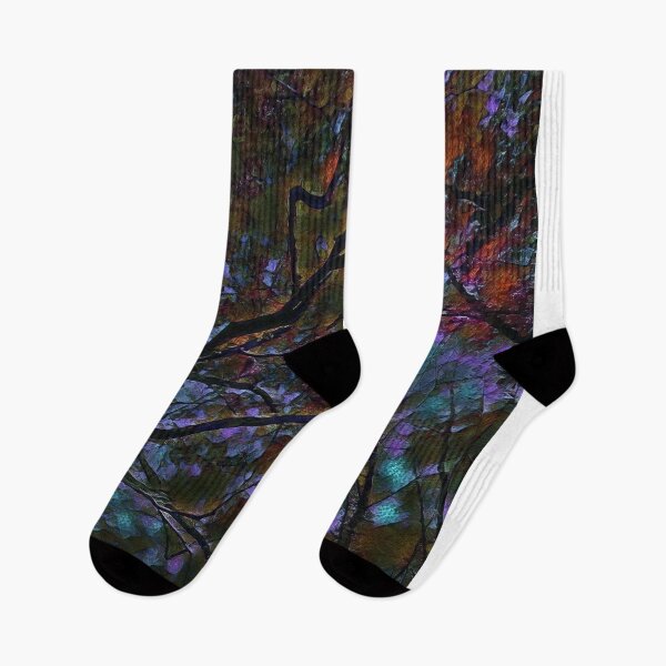 Item preview, GALATHI Tree Tops Black Purple - Trees designed and sold by Galathi Designs.
