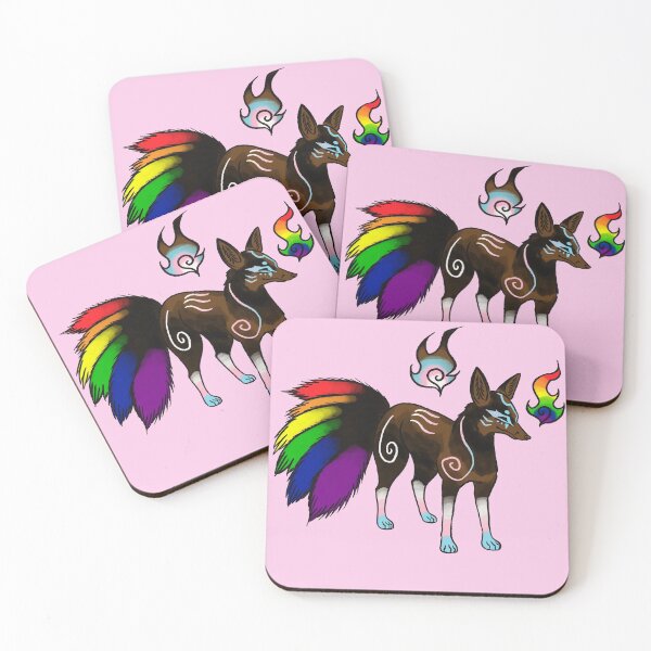 Item preview, Progress Pride Kitsune designed and sold by LordyIrony.